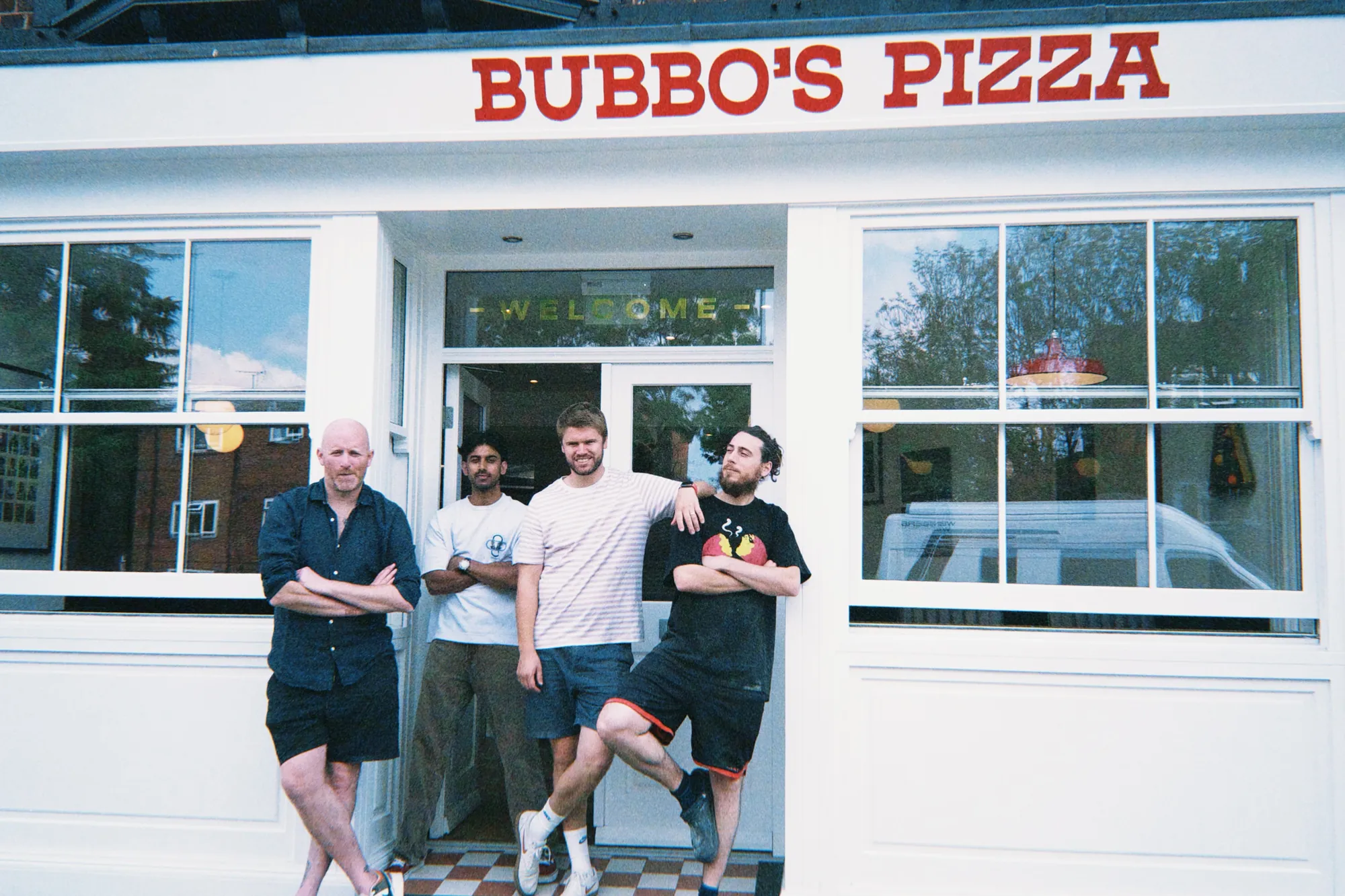 The Bubbo's team outside the shop on opening day